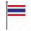 flags, thailand, flag, country, nation, national, world 