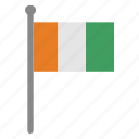flags, ivory coast, flag, country, nation, national, world