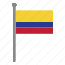 flags, colombia, flag, country, nation, national, world