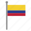 flags, colombia, flag, country, nation, national, world 