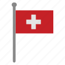 flags, switzerland, flag, country, nation, national, world