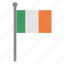 flags, ireland, flag, country, nation, national, world 
