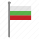 flags, bulgaria, flag, country, nation, national, world