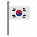 flags, korea south, flag, country, nation, national, world