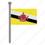flags, brunei, flag, country, nation, national, world 