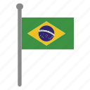 flags, brazil, flag, country, nation, national, world