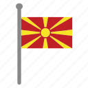 flags, macedonia, flag, country, nation, national, world