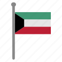 flags, kuwait, flag, country, nation, national, world