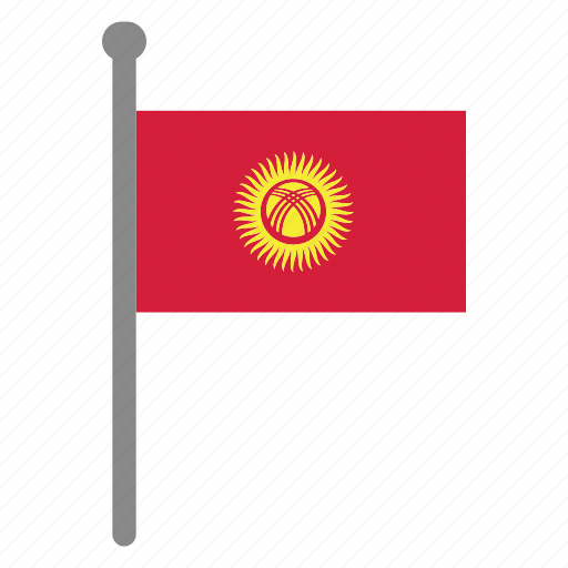 Flags, kyrgyzstan, flag, country, nation, national, world icon - Download on Iconfinder