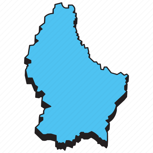 Luxembourg, map, country, world icon - Download on Iconfinder