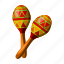instrument, maracas, mexico, musical, sightseeing, travel 