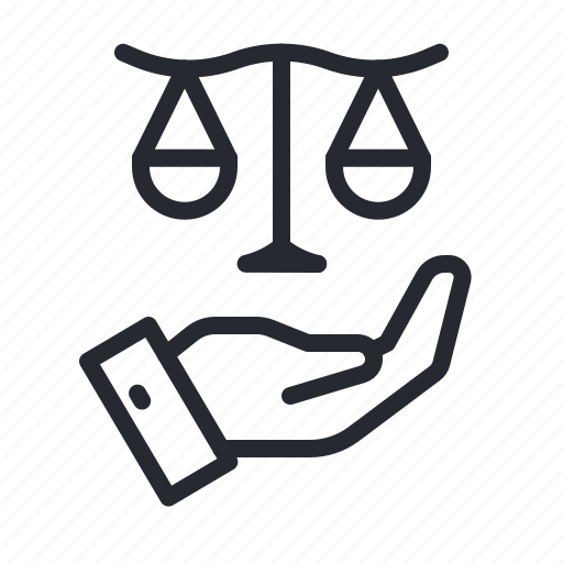 Law, justice, court, trust, hand icon - Download on Iconfinder