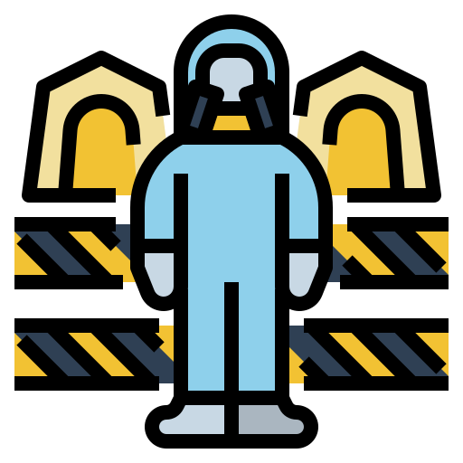 Area, building, quarantine, safety, virus icon - Free download