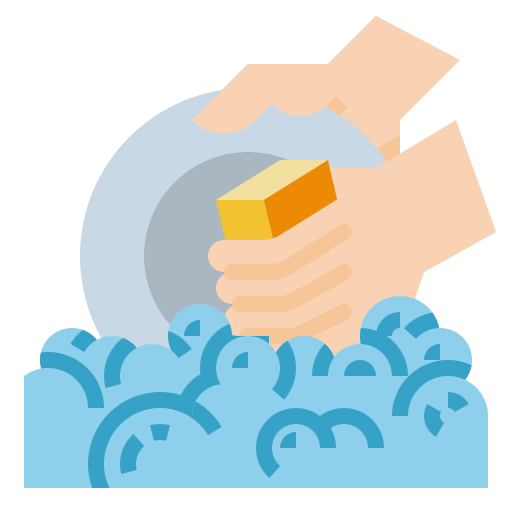 Cleaning, dishes, hand, virus, wash icon - Free download