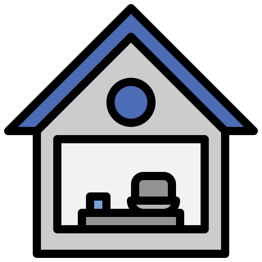 At, building, estate, home, house, real, stay icon - Free download