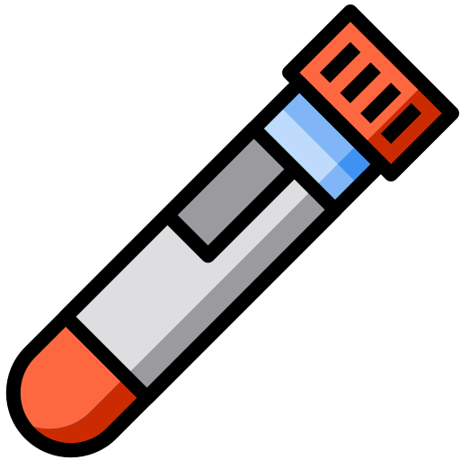 Blood, color, covid, lab, lineal, medical, test tube icon - Free download