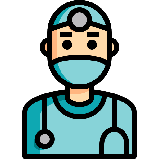 Color, covid, doctor, healthcare, lineal, medical, stethoscope icon - Free download