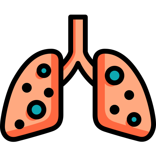 Color, covid, infect, lineal, lung, security, virus icon - Free download
