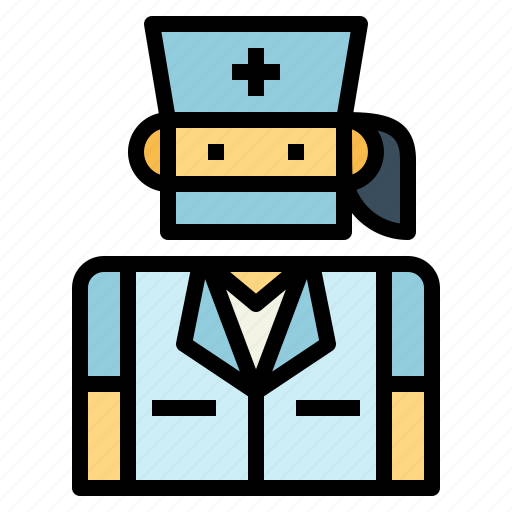 Mask, nurse, protective, women icon - Download on Iconfinder