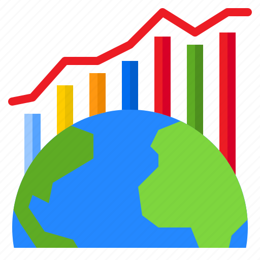 World, bar, graph, report, global, covid19 icon - Download on Iconfinder