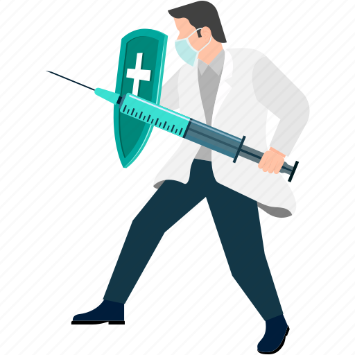 Doctor, vaccine, injection, syringe, covid-19, coronavirus, protection icon - Download on Iconfinder