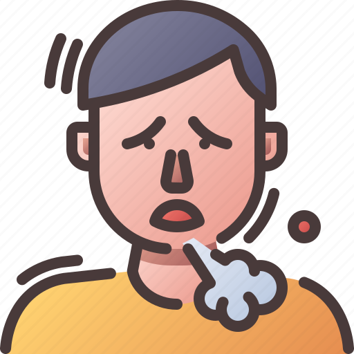 Cough, breath, man, avatar, blow, male, breathing icon - Download on Iconfinder