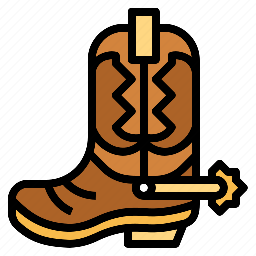 Leather, shoe, cowboy, boot, boots, clothing icon - Download on Iconfinder