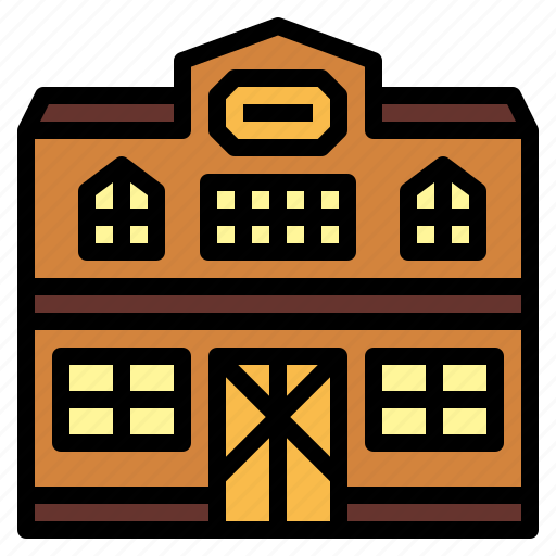 Cowboy, western, house, home, building icon - Download on Iconfinder