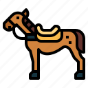 saddle, animal, stallion, farm, horse