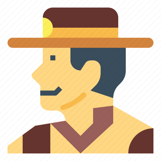 Cowboy, farmer, sheriff, man, hat icon - Download on Iconfinder