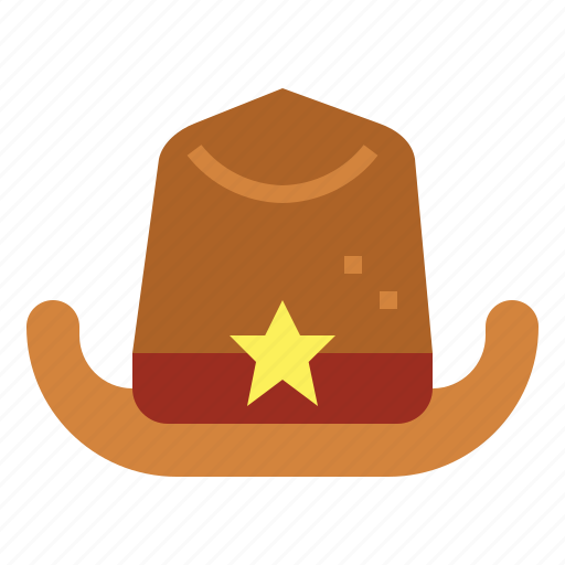 Cowboy, sheriff, star, leather, hat icon - Download on Iconfinder