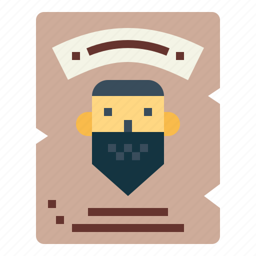 Wanted, poster, mask, bandit icon - Download on Iconfinder