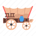 carriage, cart wagon, horse cart, west wagon, ancient wagon