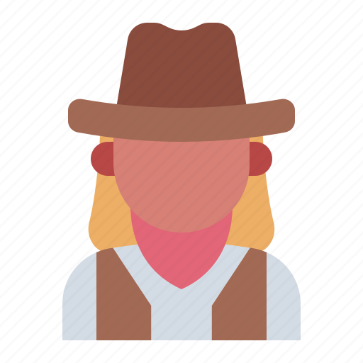 Cowgirl, avatar, man, american, costume, western, cowboy icon - Download on Iconfinder