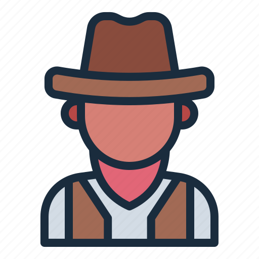 Cowboy, avatar, man, american, costume, western, wild west icon - Download on Iconfinder