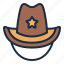 cowboy, hat, headwear, costume, sheriff, western, wild west 