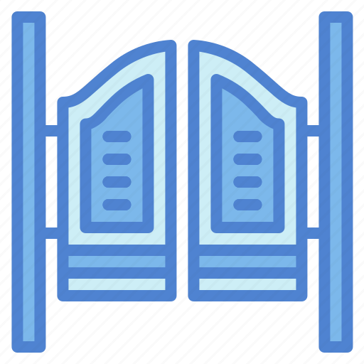 Door, household, saloon, western icon - Download on Iconfinder