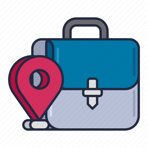 Address, briefcase, business, location, pin icon - Download on Iconfinder