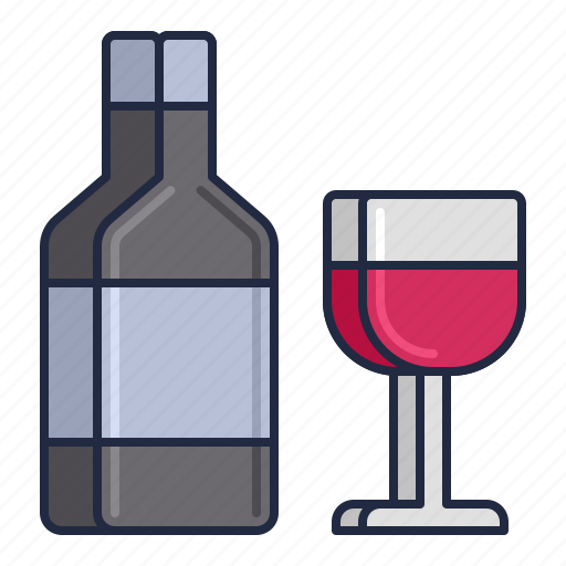 Alcohol, bottle, drink, glass, wine icon - Download on Iconfinder