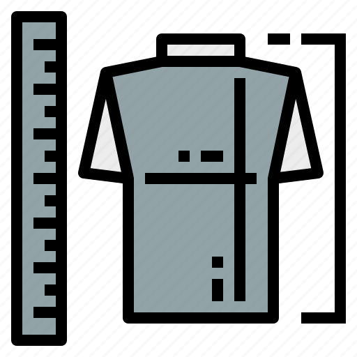 Design, measure, ruler, shirt icon - Download on Iconfinder
