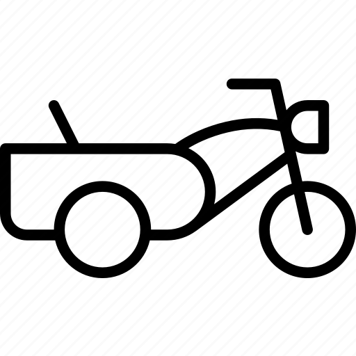 Bike, motorcycle, sidecar, passenger, seat, transport icon - Download on Iconfinder