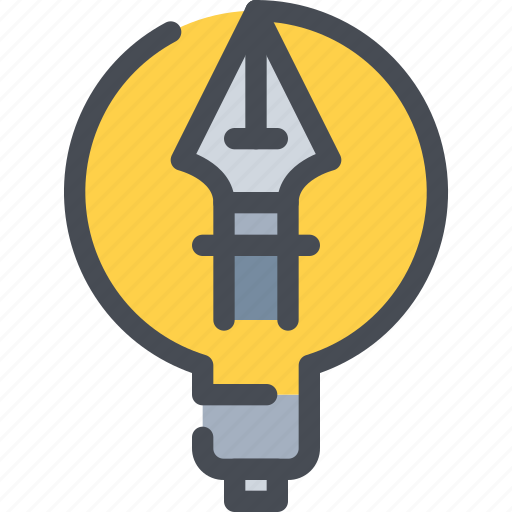 Creative, creativity, design, idea, light, pen icon - Download on Iconfinder