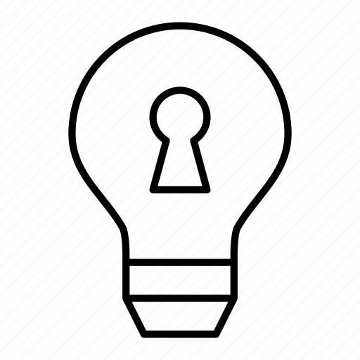 Bulb, secret, password, idea, protection, illumination icon - Download on Iconfinder