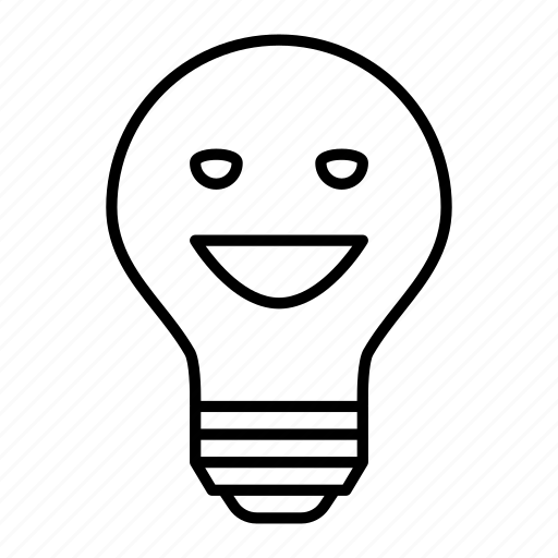 Bulb, lamp, light, emoji, ironic, emotion, creative icon - Download on Iconfinder
