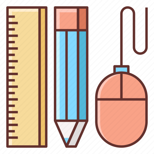 Design, design tools, mouse, pc mouse, pencil, ruler, tools icon - Download on Iconfinder
