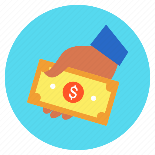 Cash, dollar, finance, hand, income, investment, money icon - Download on Iconfinder