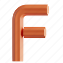 f, 3d letter, typography, alphabet illustration, creative typography, 3d icon, 3d illustration, 3d render 