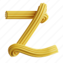 z, 3d letter, typography, alphabet illustration, creative typography, 3d icon, 3d illustration, 3d render 
