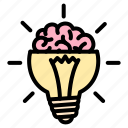creative, idea, light, bulb, bright, mind, brain