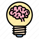 creative, idea, mind, brain, light, bulb, bright